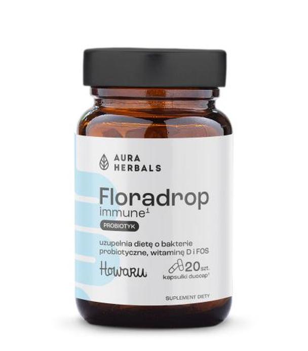 Aura Herbals, Floradrop Immune Probiotyk, kapsułki, 20 sztuk