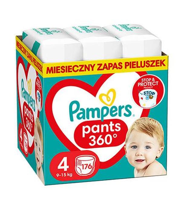 Pampers Pants Pieluchomajtki rozmiar 4, 9-15 kg, pieluszki, 176 sztuk