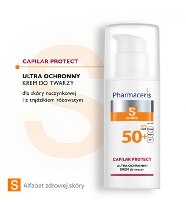 PHARMACERIS S CAPILAR & SUN PROTECT Krem ochronny na słońce do cery naczynkowej SPF50+ - 50 ml