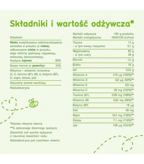 BOBOVITA Kaszka manna tradycyjny posiłek bez dodatku cukru po 4 m-cu - 230 g