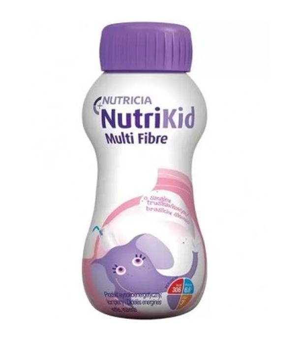 NutriKid Multi Fibre, smak truskawkowy, płyn, 200 ml