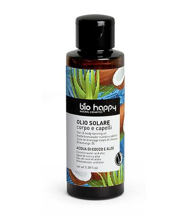 BioHappy Olejek podkreślający opaleniznę i pielęgnujący włosy Woda Kokosowa & Aloes - 100 ml - cena, opinie, właściwości