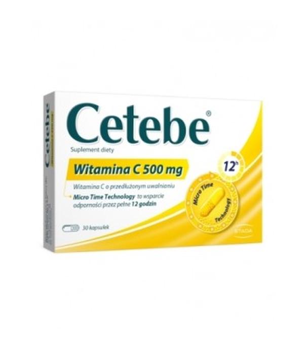 Cetebe Witamina C 500 mg, 30 kapsułek