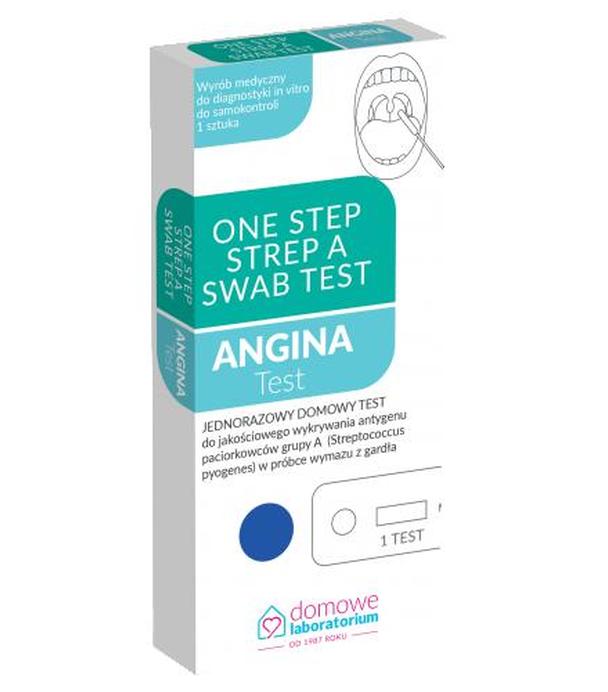 Domowe Laboratorium Strep A Angina Test, 1 sztuka