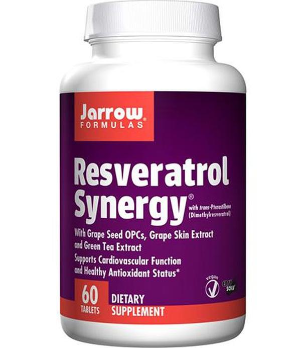 JF Resveratrol Synergy - 60 tabl. - cena, opinie, stosowanie