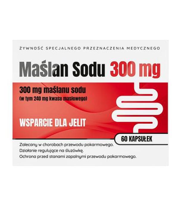Nature Pharm, Maślan Sodu, 300 mg, kapsułki, 60 sztuk