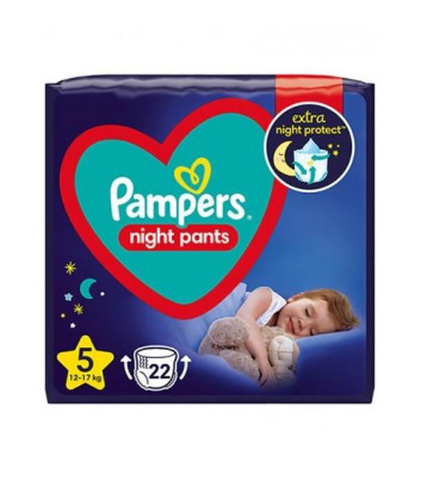 Pampers Night Pants 5 Junior Pieluchomajtki 12 - 17 kg, 22 sztuki