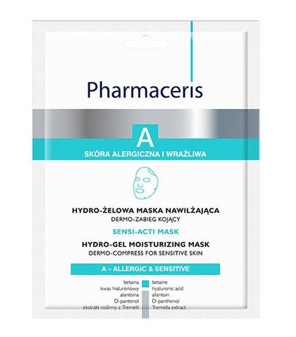 Pharmaceris A Sensi - Acti Mask Hydro - żelowa maska nawilżająca - 1 szt. - cena, opinie, właściwości