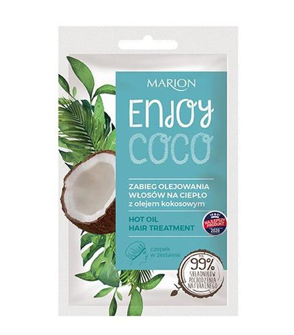 Marion Enjoy Coco Zabieg olejowania włosów na ciepło z olejem kokosowym - 20  ml - cena, opinie, stosowanie