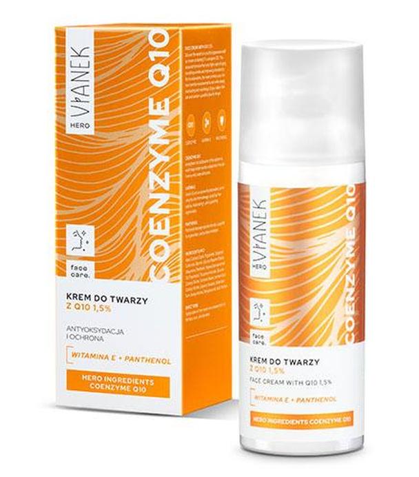 Vianek Hero, Krem do twarzy z koenzymem Q10 1,5%, 50 ml