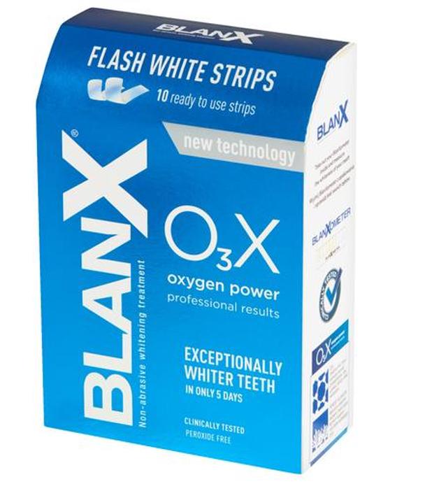 Blanx O3X Paski wybielające - 10 szt. Do wybielania zębów w warunkach domowych - cena, opinie, stosowanie