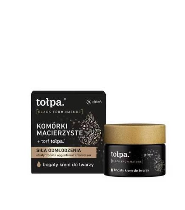 Tołpa Black From Nature, Bogaty krem do twarzy na dzień, 50 ml