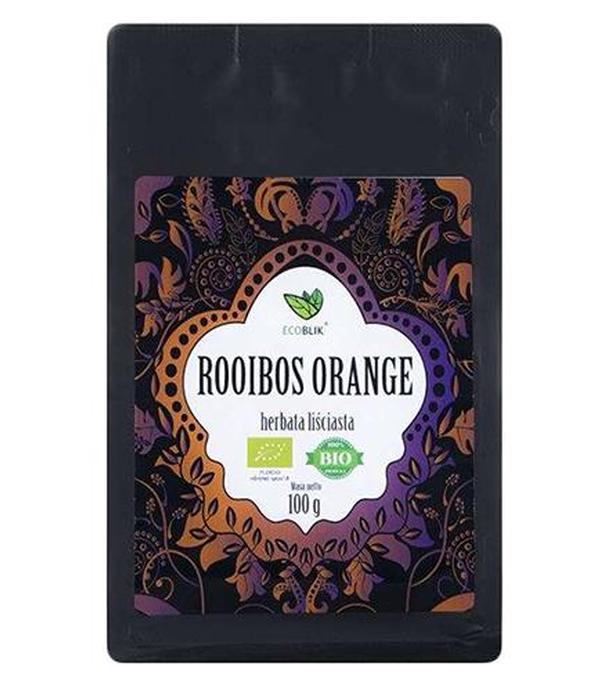 Ecoblik Herbata ROOIBOS ORANGE luz EKO, 100 g, cena, opinie, wskazania