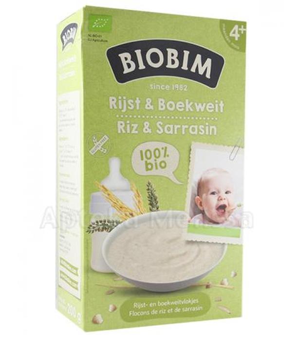 BIOBIM Kaszka ekologiczna ryżowo-gryczana, bezglutenowa, bezmleczna po 4miesiącu - 200 g