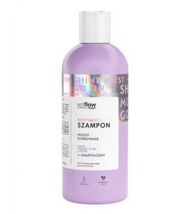 So!Flow, Szampon rewitalizujący do włosów farbowanych, słodka śliwka i jeżyna, 400 ml