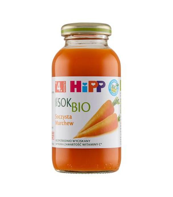 HiPP BIO Soczysta marchew sok 100% po 4 miesiącu - 200 ml