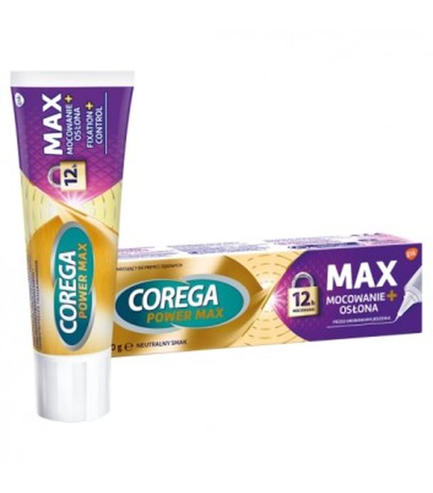 Corega Max Mocowanie + Osłona Krem do protez zębowych, 40 g - 1023426 - uszkodzone kartonowe opakowanie