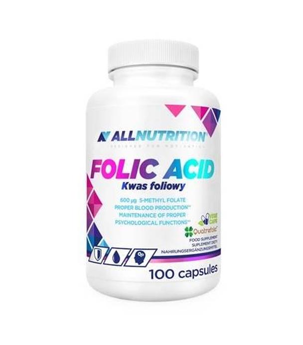 Allnutrition Folic Acid, kapsułki, 100 sztuk