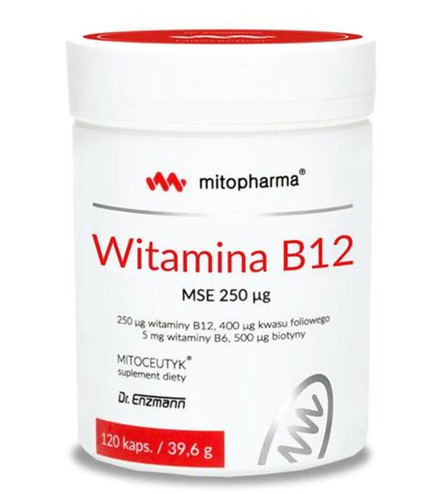 Mitopharma Witamina B12 MSE 250 ug - 120 kaps. - cena, opinie, stosowanie