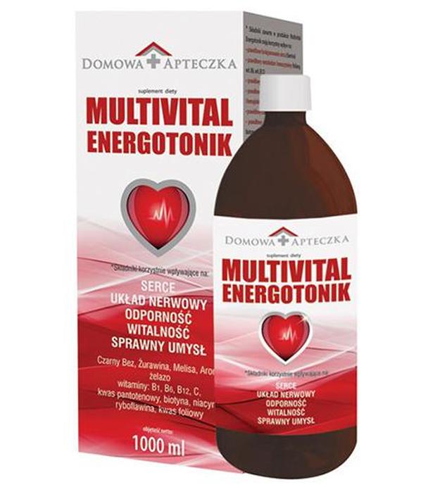 Domowa Apteczka Multivital Energotonik serce układ nerwowy, 1000 ml, cena, opinie, składniki