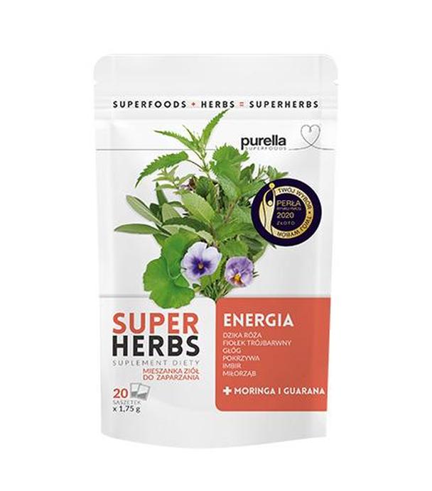 PURELLA Superfoods SuperHerbs Mieszanka ziół do zaparzania Energia, 35 g