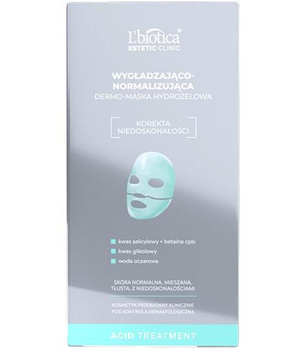 L'Biotica Estetic Clinic Acid Treatment Wygładzająco-Normalizująca Dermo-Maska hydrożelowa, 1 sztuka