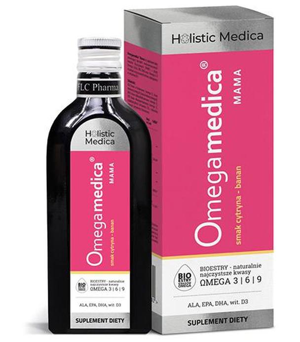 Omegamedica Mama, Cytryna-Banan, 250 ml, cena, właściwości, opinie - ważny do 2025-10-31