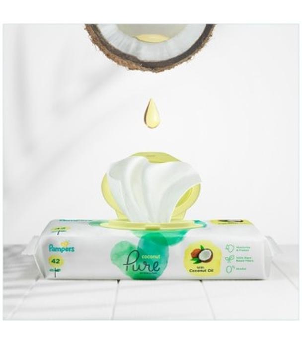 Pampers Coconut Pure Protection Chusteczki pielęgnacyjne - 9 x 42 szt. - cena, opinie, właściwości