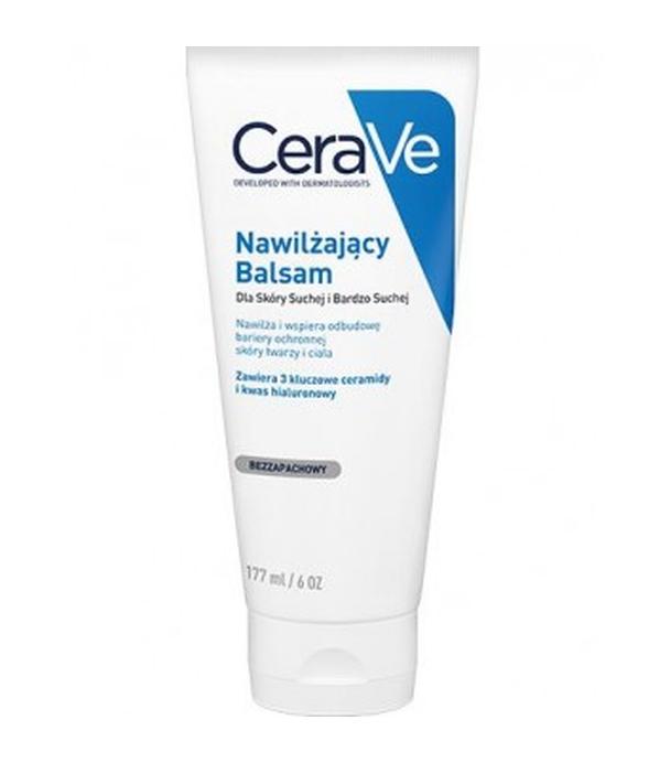 CERAVE Nawilżający balsam do twarzy i ciała z ceramidami do skóry suchej i bardzo suchej, 177 ml