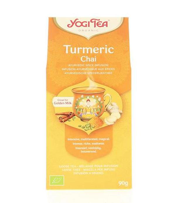 Yogi Tea Ajurwedyjska herbata korzenna z kurkumą Turmeric Chai, 90 g, cena, opinie, stosowanie