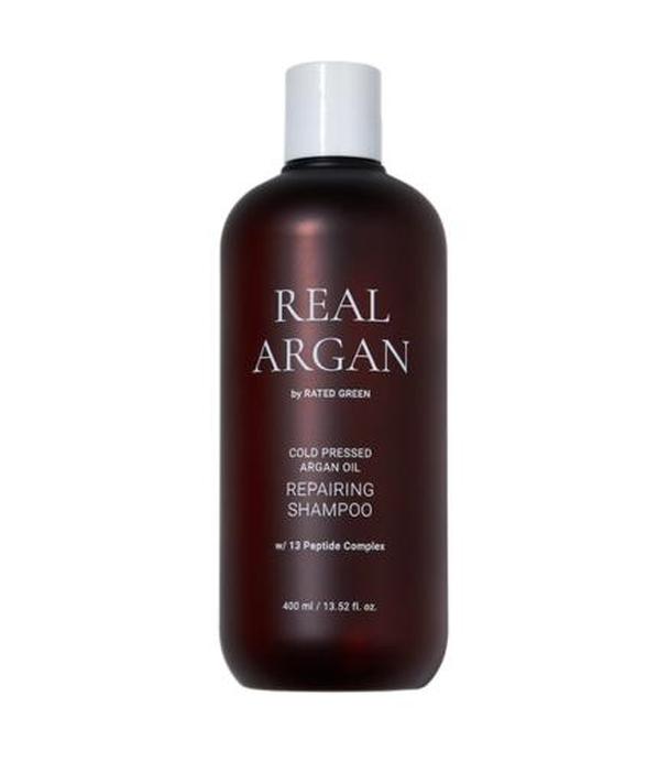 Rated Green REAL ARGAN, szampon odbudowujący do włosów suchych i zniszczonych, 400 ml