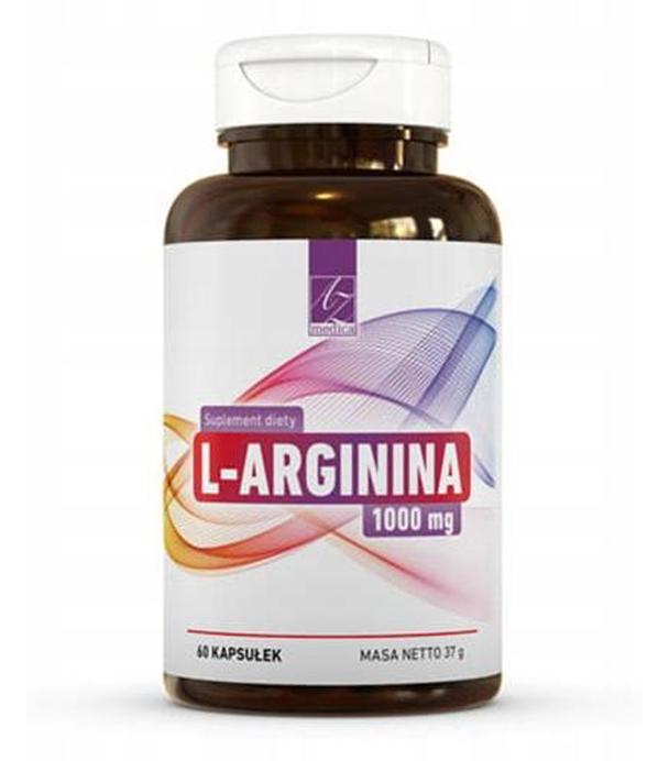 L-Arginina 1000 mg, 60 kaps., cena, opinie, właściwości