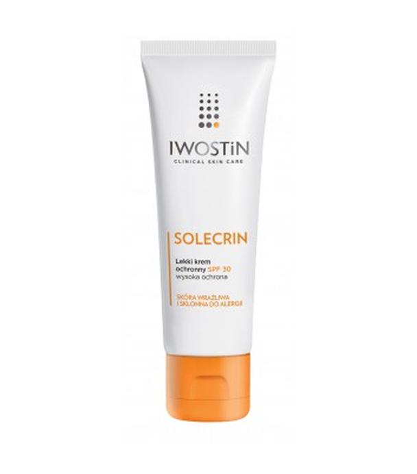 IWOSTIN SOLECRIN SPF30 Nawilżający Krem ochronny, 50 ml