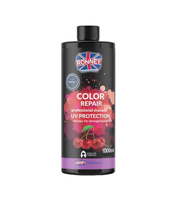 Ronney Professional Shampoo Color Repair Cherry UV Protection Szampon do włosów farbowanych wiśniowy, 1000 ml