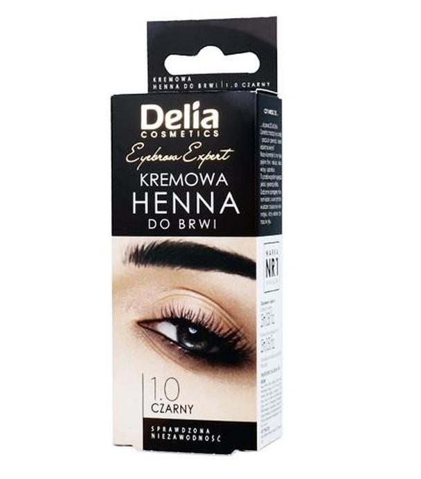 Delia Kremowa henna do brwi 1.0 czarny - 15 ml Do koloryzacji brwi - cena, opinie, stosowanie