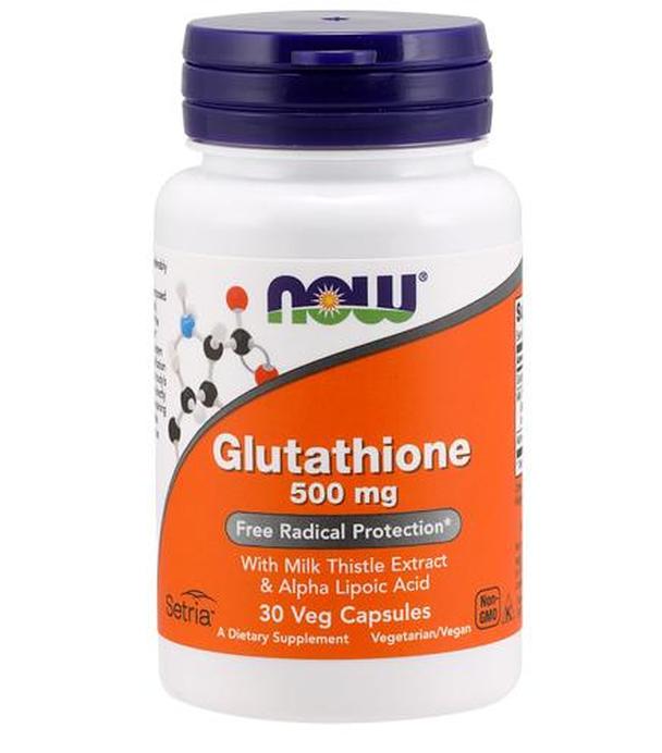 NOW FOODS Glutathione 500 mg - 30 kaps.