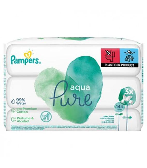 Pampers chusteczki nawilżane Aqua Pure, 3x48 sztuk chusteczek