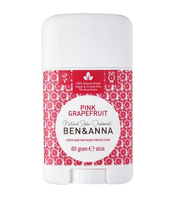 Ben & Anna Naturalny dezodorant na bazie sody Pink Grapefruit - 60 g - cena, opinie, właściwości