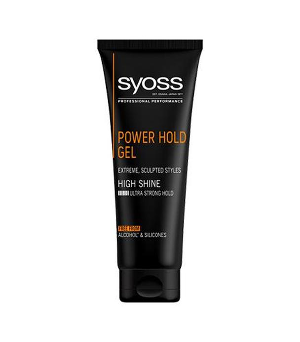 Syoss Men Professional Performance Power Hold Gel Żel do włosów Mega strong- 250 ml  - cena, opinie, właściwości