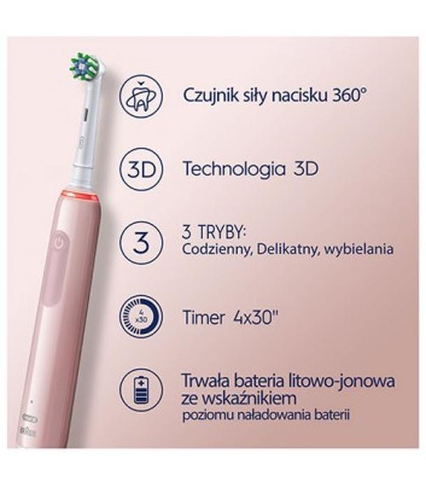Oral-B Pro Series 3 różowa Szczoteczka elektryczna, 1 sztuka