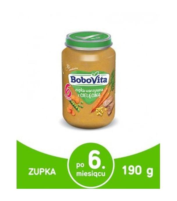 BOBOVITA Zupka warzywna z cielęciną po 6 miesiącu, 190 g