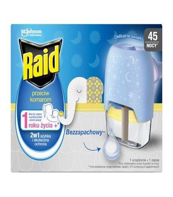 Raid Family Elektrofumigator z płynem owadobójczym przeciw komarom bezzapachowy 27 ml 1 sztuka