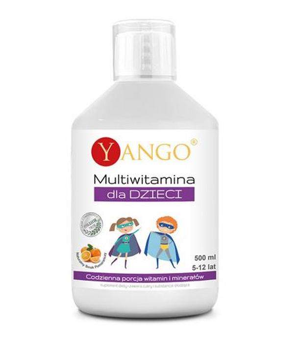 Yango Multiwitamina dla dzieci 5-12 lat - 500 ml - cena, opinie, wskazania