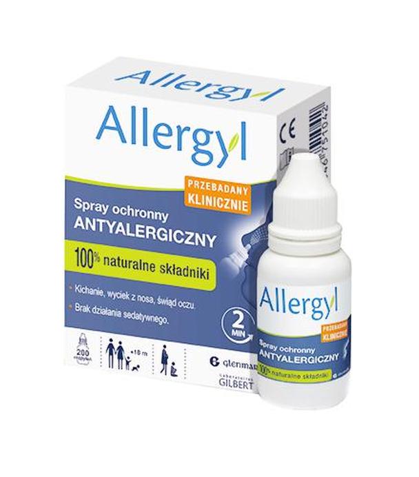 ALLERGYL Spray ochronny antyalergiczny - 800 mg - cena, dawkowanie, opinie
