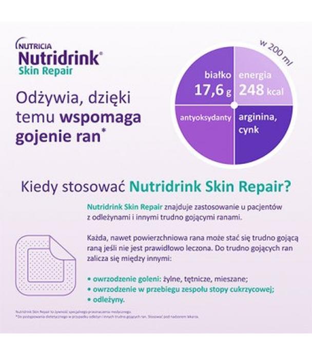 Nutridrink Skin Repair, napój o smaku truskawkowym, 4 x 200 ml - ważny do 2025-08-07