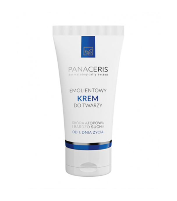 Panceris Emolientowy krem do twarzy, 50 ml