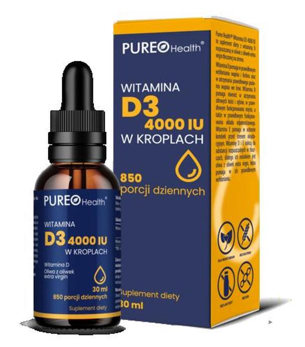 PUREO Health witaminy K2+D3 w kroplach, 30 ml