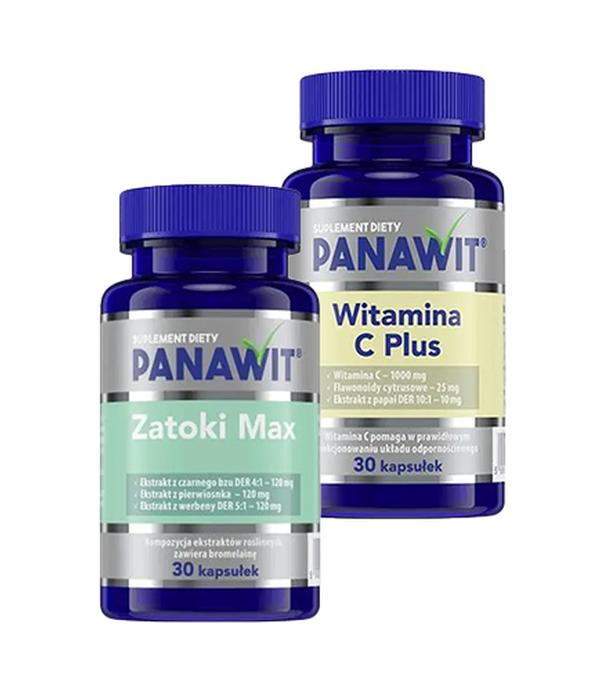 Panawit Zatoki Max, 30 kapsułek + Panawit Witamina C Plus, 30 kapsułek