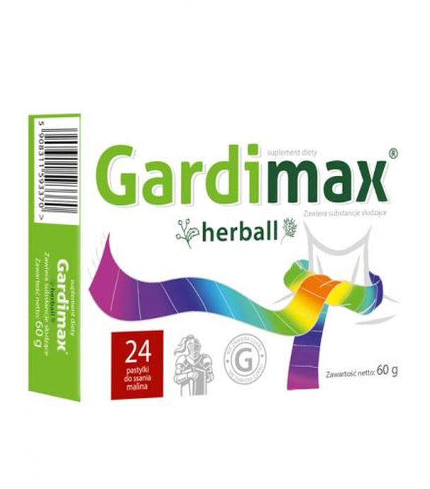 GARDIMAX HERBALL, 24 pastylki - ważny do 2025-04-30