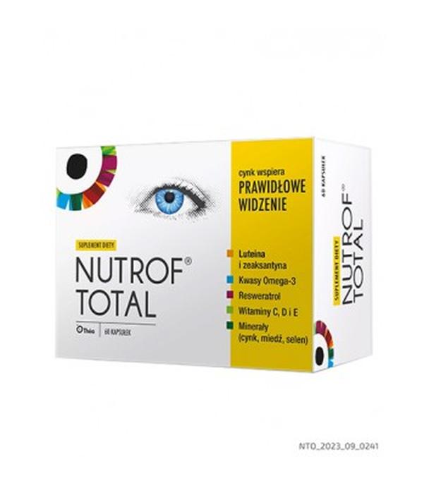 NUTROF TOTAL Z Witaminą D3 - 60 kaps., suplement na oczy
